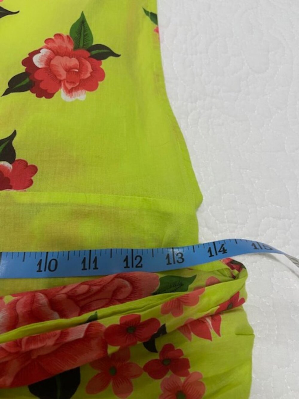 Free People Bright Green & Pink Floral Y2K Boho Sleeveless Top Size 6 - Picture 10 of 12